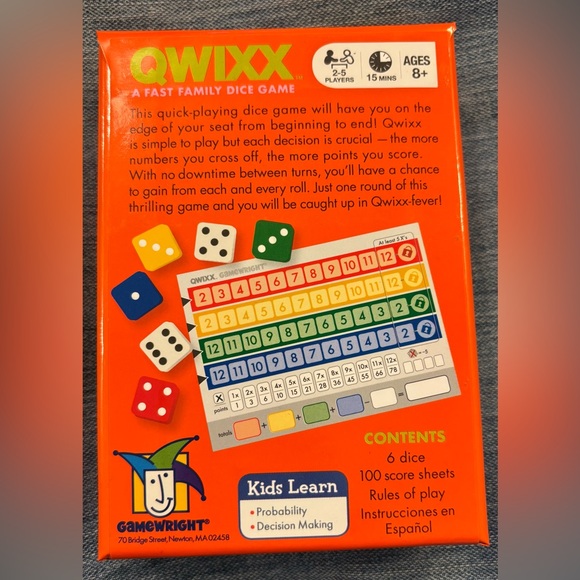 ☀️Qwixx dice game - Picture 2 of 4